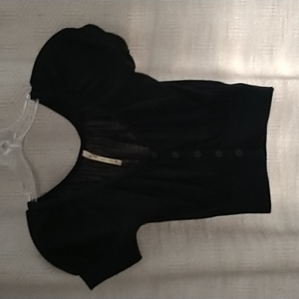 Papaya Black Crop Top Size Small